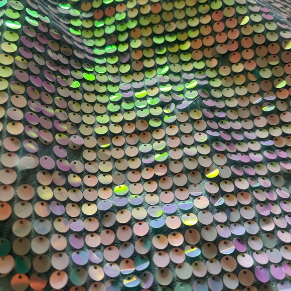 Girls Disney Frozen II All Over Large Sequin Sparkly Zip Up Jacket Elsa Lining - Picture 5 of 11